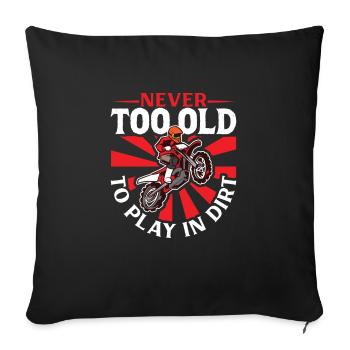 Dirt Bike Dirt Bike Riding Motocross Dirt Biking - Sofa pillowcase 17,3'' x 17,3'' (45 x 45 cm) - black - Front