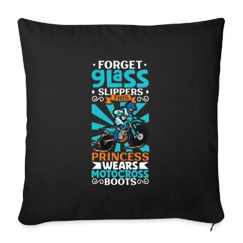 Dirt Bike Dirt Bike Riding Motocross Dirt Biking - Sofa pillowcase 17,3'' x 17,3'' (45 x 45 cm) - black - Front
