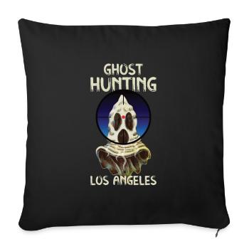 Paranormal Investigator Los angeles Ghost Ghost - Sofa pillowcase 17,3'' x 17,3'' (45 x 45 cm) - black - Front