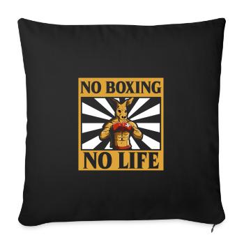 Women's Boxing Women's Boxing Boxer Women - Sofa pillowcase 17,3'' x 17,3'' (45 x 45 cm) - black - Front