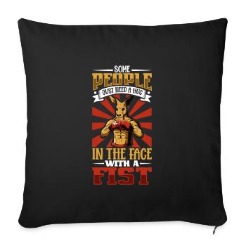 Women's Boxing Women's Boxing Boxer Women - Sofa pillowcase 17,3'' x 17,3'' (45 x 45 cm) - black - Front