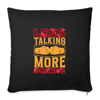 Women's Boxing Women's Boxing Boxer Women - Sofa pillowcase 17,3'' x 17,3'' (45 x 45 cm) - black - Front