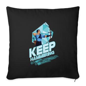 Archery Bow and arrow Target shooting - Sofa pillowcase 17,3'' x 17,3'' (45 x 45 cm) - black - Front