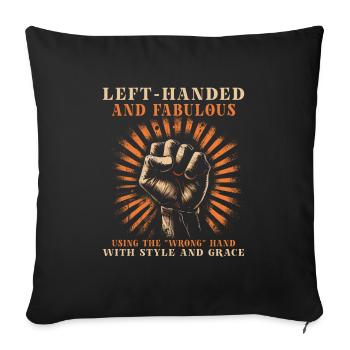 Gaucher gaucher gaucher gaucher copain - Housse de coussin décorative 45 x 45 cm - noir - Devant