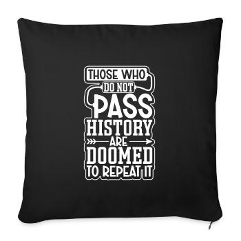 Indian Aborigines History of the Indigenous People - Sofa pillowcase 17,3'' x 17,3'' (45 x 45 cm) - black - Front