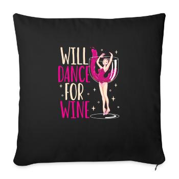 Ballet Ballerina Dance Dancer Dancing Ballet Gift - Sofakissenbezug 45 x 45 cm - Schwarz - Vorne