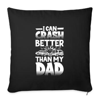 Demo Derby Demolition Derby Demolition Derby - Housse de coussin décorative 45 x 45 cm - noir - Devant