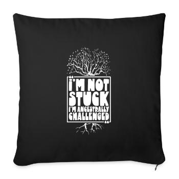 Arbre généalogique Historien de la famille Généalogie Généalogiste - Housse de coussin décorative 45 x 45 cm - noir - Devant