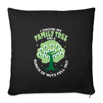Arbre généalogique Historien de la famille Généalogie Généalogiste - Housse de coussin décorative 45 x 45 cm - noir - Devant