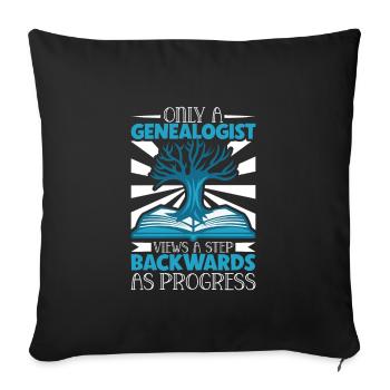 Family Tree Family Historian Genealogy Genealogist - Sofa pillowcase 17,3'' x 17,3'' (45 x 45 cm) - black - Front