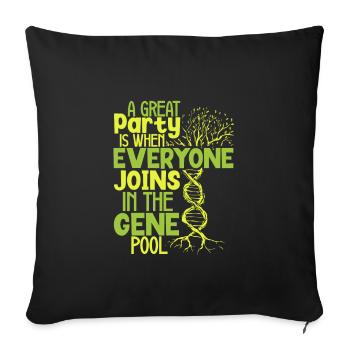 Arbre généalogique Historien de la famille Généalogie Généalogiste - Housse de coussin décorative 45 x 45 cm - noir - Devant
