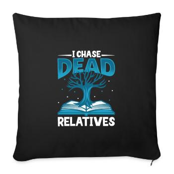 Arbre généalogique Historien de la famille Généalogie Généalogiste - Housse de coussin décorative 45 x 45 cm - noir - Devant