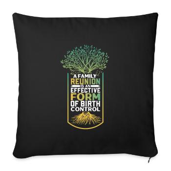 Arbre généalogique Historien de la famille Généalogie Généalogiste - Housse de coussin décorative 45 x 45 cm - noir - Devant