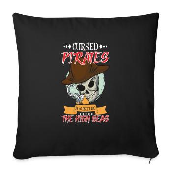 Horror Pirate Pirate Ship Pirate Captain Horror - Sofa pillowcase 17,3'' x 17,3'' (45 x 45 cm) - black - Front