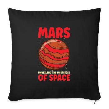 Mars Explore Astronaut Astronomy Solar System - Sofakissenbezug 45 x 45 cm - Schwarz - Vorne