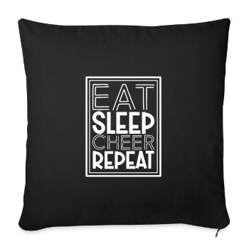 Tenue de pom-pom girl - Housse de coussin décorative 45 x 45 cm - noir - Devant
