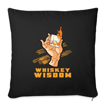Whiskey-liebhaber Cheers Whiskey-bar Reiches Aroma - Sofakissenbezug 45 x 45 cm - Schwarz - Vorne