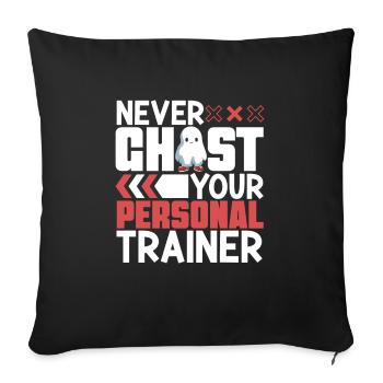 Bodybuilding Powerlifting Gewichtheben Fitness - Sofakissenbezug 45 x 45 cm - Schwarz - Vorne