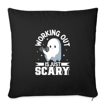 Bodybuilding Powerlifting Weightlifting Fitness - Sofa pillowcase 17,3'' x 17,3'' (45 x 45 cm) - black - Front