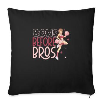 Tenue de pom-pom girl - Housse de coussin décorative 45 x 45 cm - noir - Devant