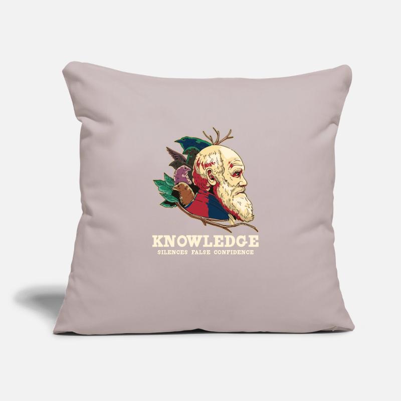 Charles Darwin Atheistic Atheism Sofa pillowcase 17,3'' x 17,3'' (45 x 45 cm)