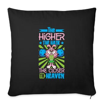Tenue de pom-pom girl - Housse de coussin décorative 45 x 45 cm - noir - Devant