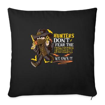 Vampire Hunter, Undead Slayer, Stake and Cross - Sofa pillowcase 17,3'' x 17,3'' (45 x 45 cm) - black - Front