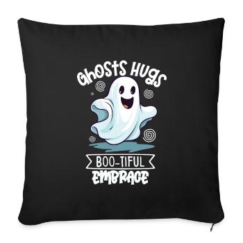 Paranormal Research Halloween Ghost Hunter - Sofa pillowcase 17,3'' x 17,3'' (45 x 45 cm) - black - Front