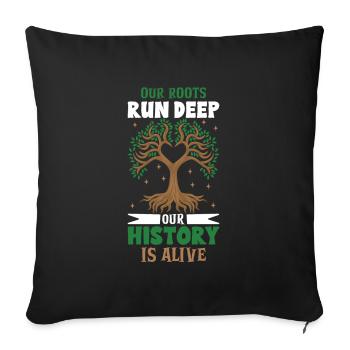 Arbre généalogique Historien de la famille Généalogie Généalogiste - Housse de coussin décorative 45 x 45 cm - noir - Devant