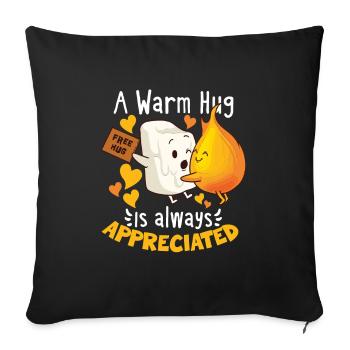 Scout Camping Plein Air Romantique - Housse de coussin décorative 45 x 45 cm - noir - Devant