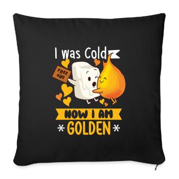 Scout Camping Plein Air Romantique - Housse de coussin décorative 45 x 45 cm - noir - Devant