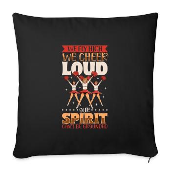 Tenue de pom-pom girl - Housse de coussin décorative 45 x 45 cm - noir - Devant