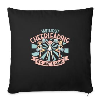 Tenue de pom-pom girl - Housse de coussin décorative 45 x 45 cm - noir - Devant