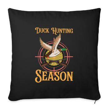 Duck Hunt Duck Hunter Bird Hunting Duck Hunting - Sofakissenbezug 45 x 45 cm - Schwarz - Vorne