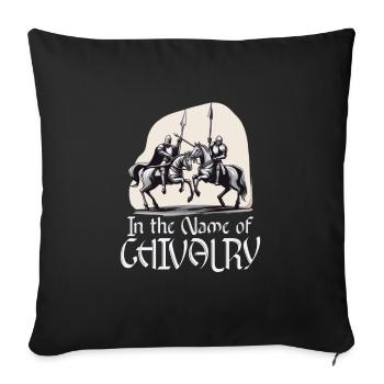 Knight Knight Medieval Renaissance Armor - Sofa pillowcase 17,3'' x 17,3'' (45 x 45 cm) - black - Front