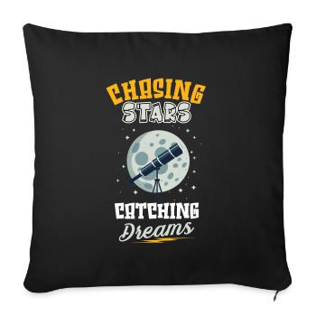 Astrophotographie Astronomy Space Camera - Housse de coussin décorative 45 x 45 cm - noir - Devant
