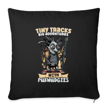 Pukwudgie, Cryptid, Folklore, Myths, Cryptozoologist - Sofa pillowcase 17,3'' x 17,3'' (45 x 45 cm) - black - Front