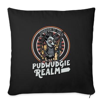 Pukwudgie, Cryptid, Folklore, Myths, Cryptozoologist - Sofa pillowcase 17,3'' x 17,3'' (45 x 45 cm) - black - Front