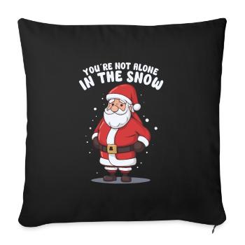 Mental Health Christmas Anti-Christmas - Sofa pillowcase 17,3'' x 17,3'' (45 x 45 cm) - black - Front