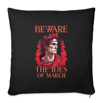 Julius Caesar Roman History Roman Empire - Sofa pillowcase 17,3'' x 17,3'' (45 x 45 cm) - black - Front