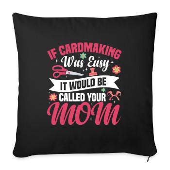 Cardmaker Scrapbooking Card Making Kits For - Sofa pillowcase 17,3'' x 17,3'' (45 x 45 cm) - black - Front