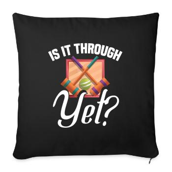 Croquet Mallet Croquet Club Croquet Player Croquet - Sofa pillowcase 17,3'' x 17,3'' (45 x 45 cm) - black - Front