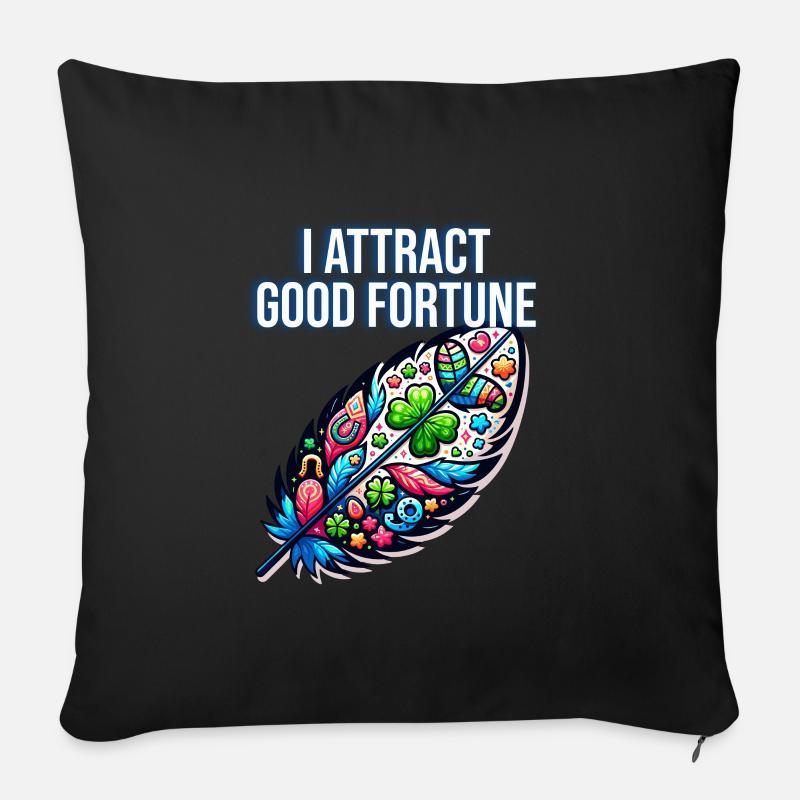 Yoga Mindfulness Practic Meditation Manifestation - Sofakissenbezug 45 x 45 cm - Schwarz