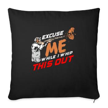 Clay Pigeon Shooting Clay Pigeon Shooting Shooting - Sofa pillowcase 17,3'' x 17,3'' (45 x 45 cm) - black - Front