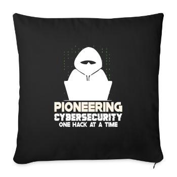 Ethical Hacking Analyst Ethical Cyber Security - Sofa pillowcase 17,3'' x 17,3'' (45 x 45 cm) - black - Front