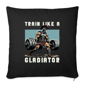 Jules César Histoire romaine Empire romain - Housse de coussin décorative 45 x 45 cm - noir - Devant