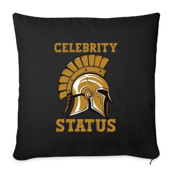 Jules César Histoire romaine Empire romain - Housse de coussin décorative 45 x 45 cm - noir - Devant