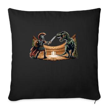 Jules César Histoire romaine Empire romain - Housse de coussin décorative 45 x 45 cm - noir - Devant