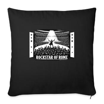 Jules César Histoire romaine Empire romain - Housse de coussin décorative 45 x 45 cm - noir - Devant