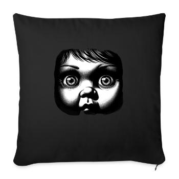Paranormal Investigator Ghost Halloween Evp Haunte - Sofa pillowcase 17,3'' x 17,3'' (45 x 45 cm) - black - Front